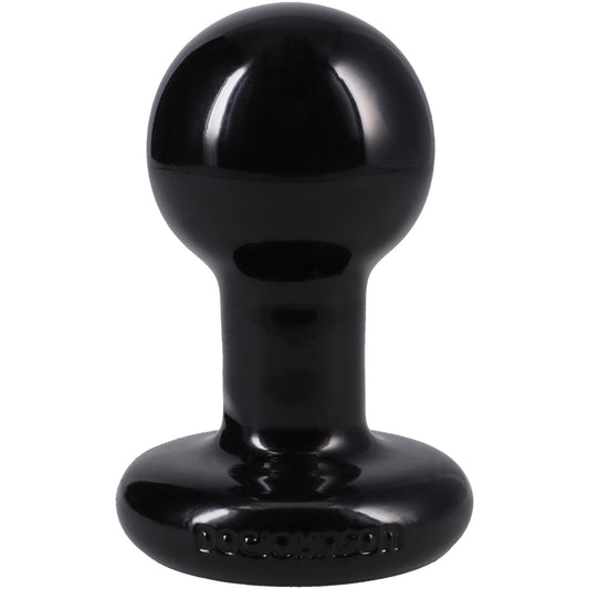 Round Butt Plug Large - Black