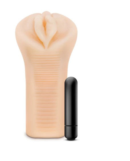 Enlust Emma Male Masturbator With Bullet Vibrator - Beige