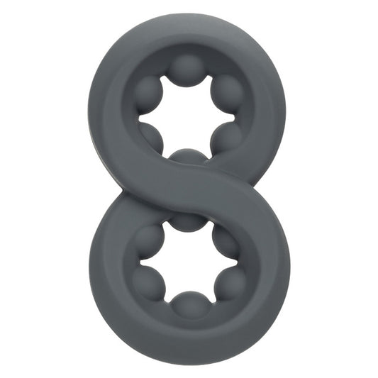 Alpha Liquid Silicone Beaded Crazy 8 Ring