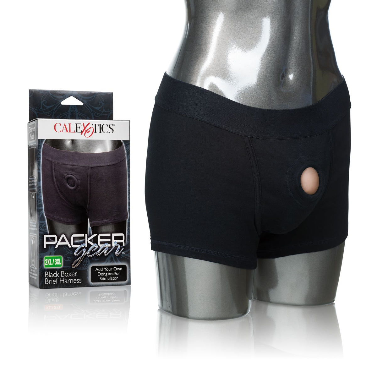 Packer Gear Black Boxer Brief Harness 2Xl/3Xl