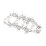 CalExotics Ultimate Cock Cage Enhance Clear – Stretchy Textured TPR Enhancement Sleeve
