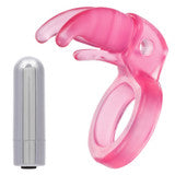 Triple Clit Flicker Rechargeable Couples Ring – Waterproof Vibrating Cock Ring with Triple Teasing Prongs