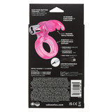 Triple Clit Flicker Rechargeable Couples Ring – Waterproof Vibrating Cock Ring with Triple Teasing Prongs