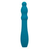 Turbo Glide Ripple Rechargeable Silicone Vibrator – Waterproof Textured G-Spot Massager by CalExotics