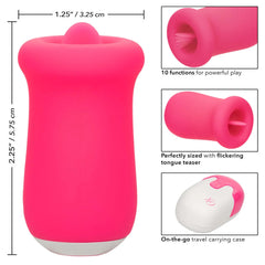 CalExotics Sugar Craze – Rechargeable Flickering Tongue Stimulator