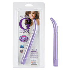 Slender G-Spot 7 Inch Purple Vibrator – Slim Curved G-Spot Massager with Multi-Speed Vibration