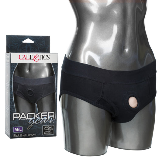 Packer Gear Black Brief Harness M/L