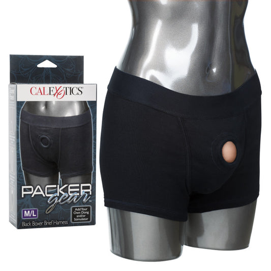 Packer Gear Black Boxer Harness M/L