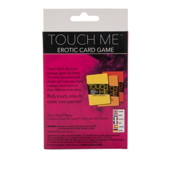CalExotics Touch Me Erotic Massage Card Game