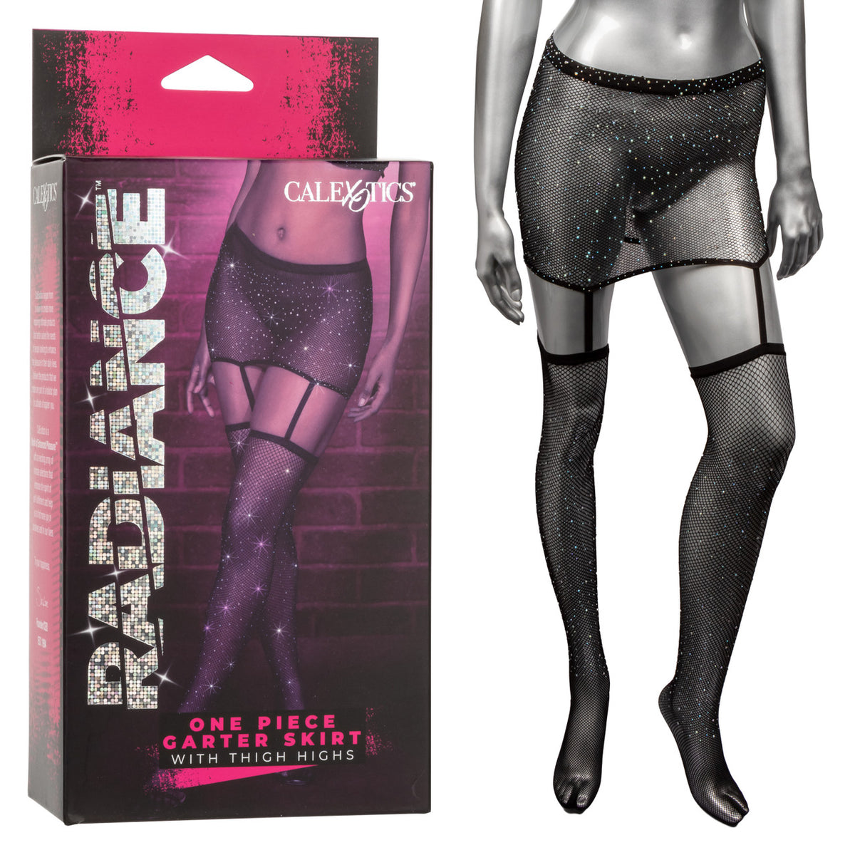 RADIANCE 1PC GARTER SKIRT W/ THIGH HIGHS