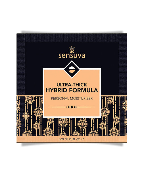 Sensuva Ultra Thick Hybrid Personal Moisturizer Single Use Packet - 6 ml Unscented