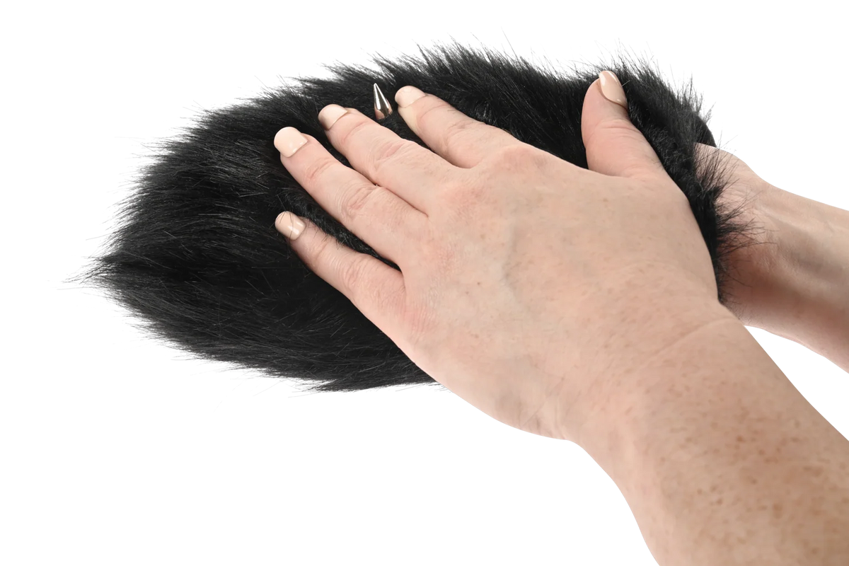 Sportsheets Spiked Sensory Mitt – Faux Fur Sensory Glove with Hidden Spikes