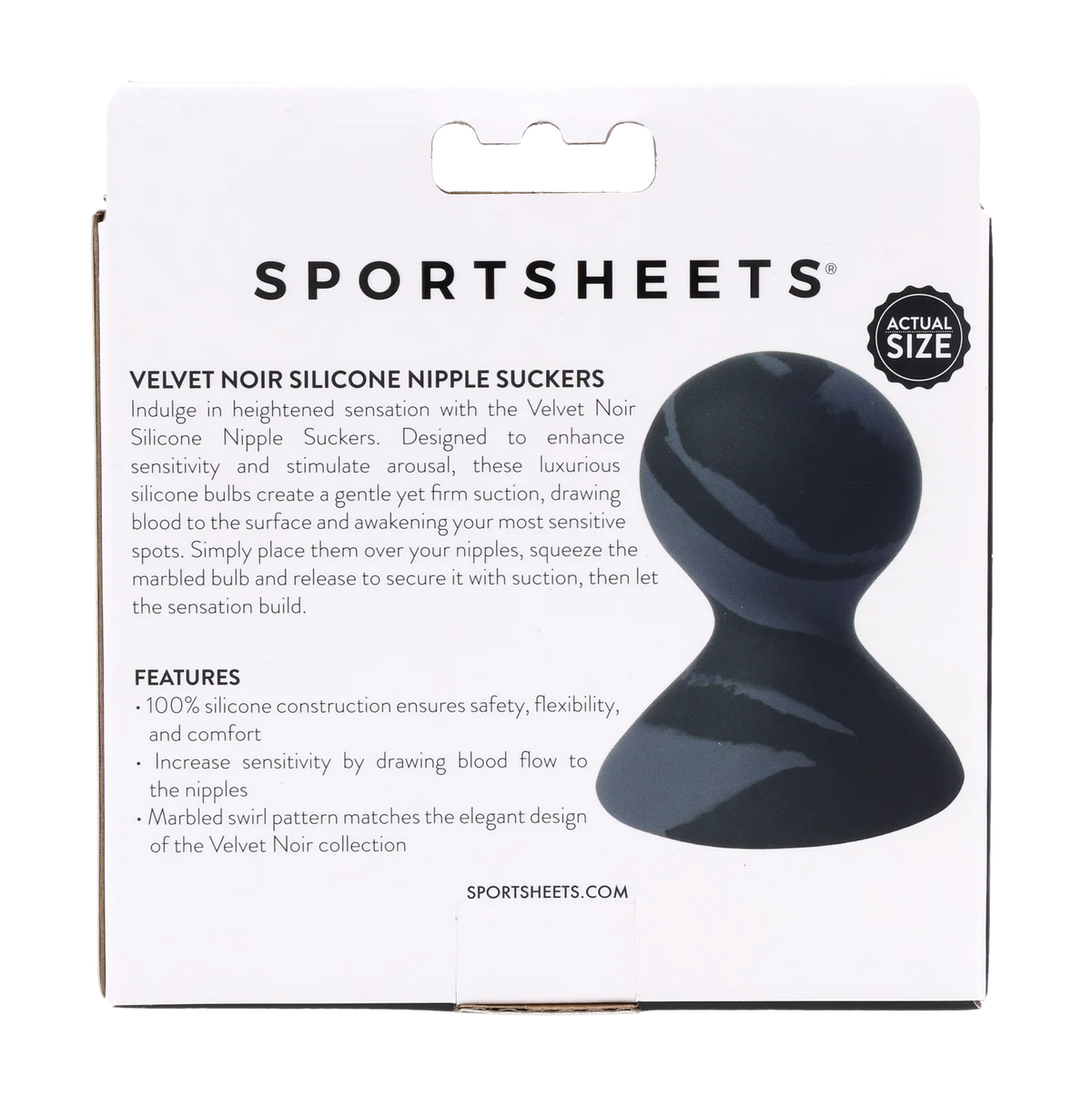 Velvet Noir Silicone Nipple Suckers – Premium Suction Stimulation Cups | Sportsheets