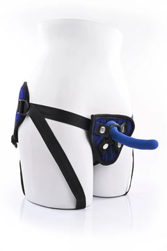 Sportsheets Lush Cobalt Strap-On Harness – Adjustable Velvet Dildo Harness