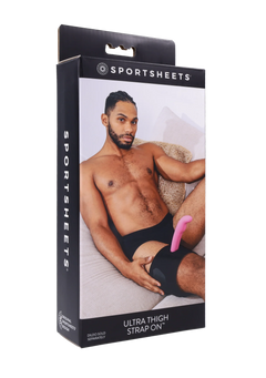 Sportsheets Ultra Thigh Strap On Black – Adjustable Neoprene Thigh Harness with Reinforced O-Ring