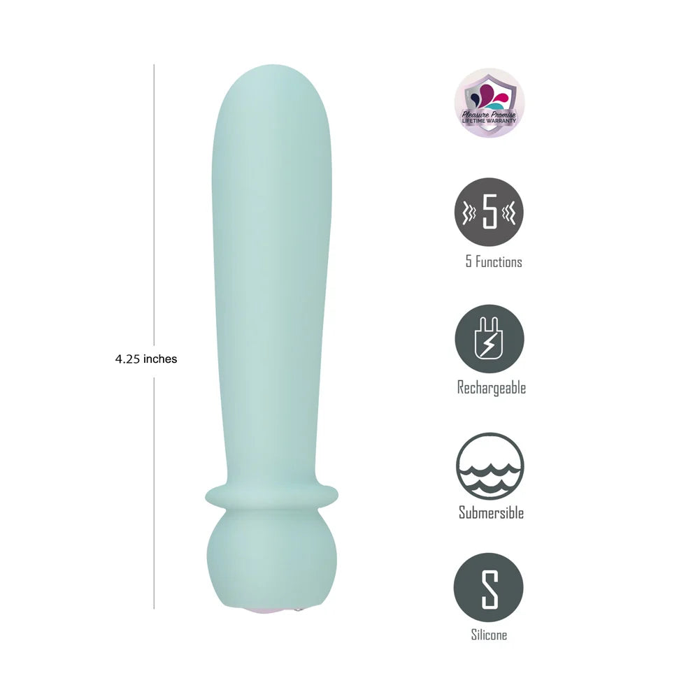 Symba Flexible Bullet Jaguar Power Teal – Rechargeable Silicone Flexible Bullet Vibrator