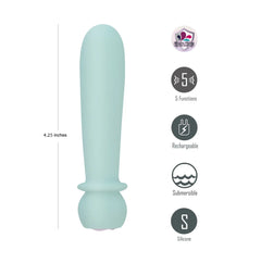 Symba Flexible Bullet Jaguar Power Teal – Rechargeable Silicone Flexible Bullet Vibrator