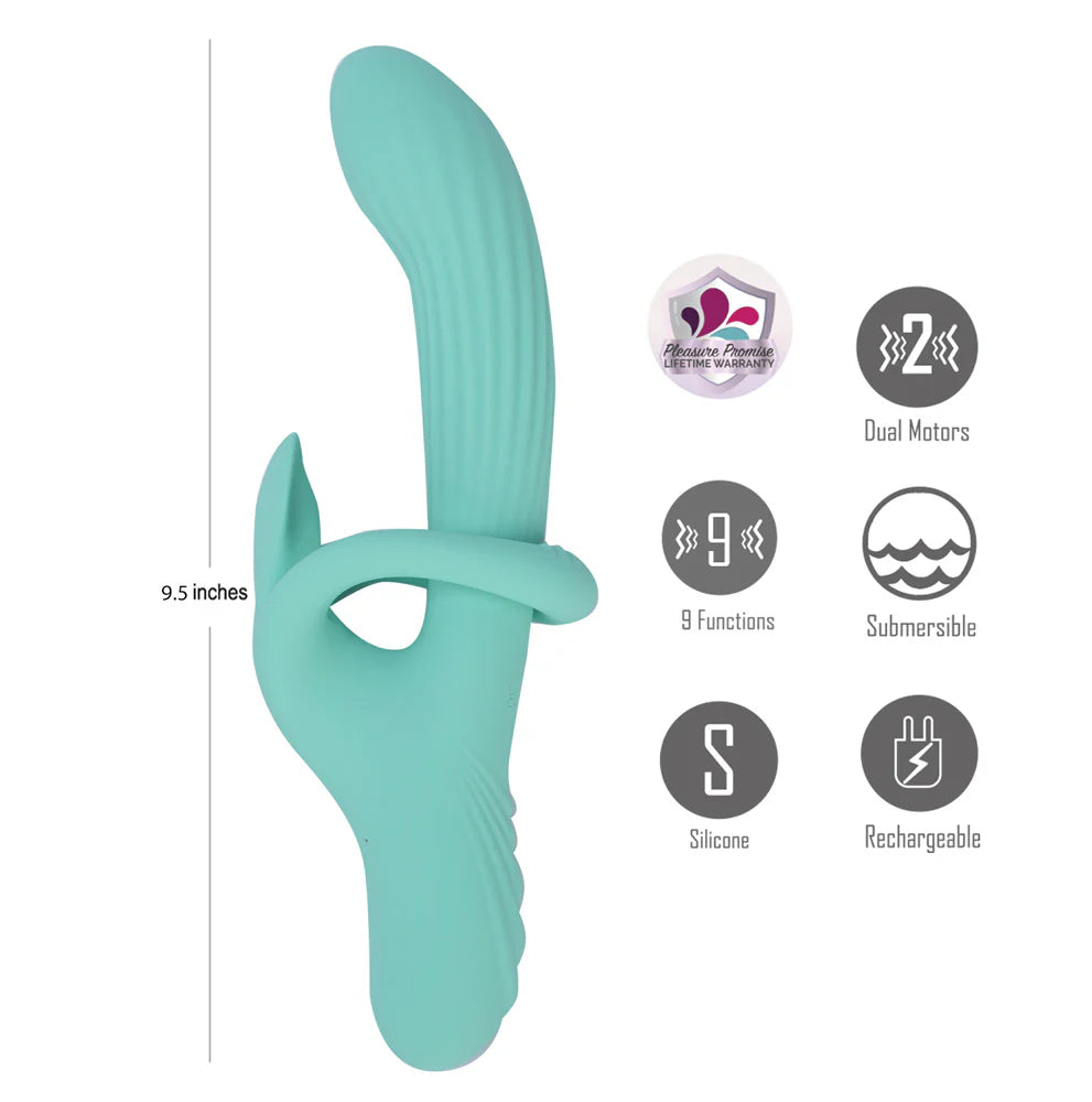 Tenley Green G-Spot Vibrator – Rechargeable Silicone G-Spot Massager