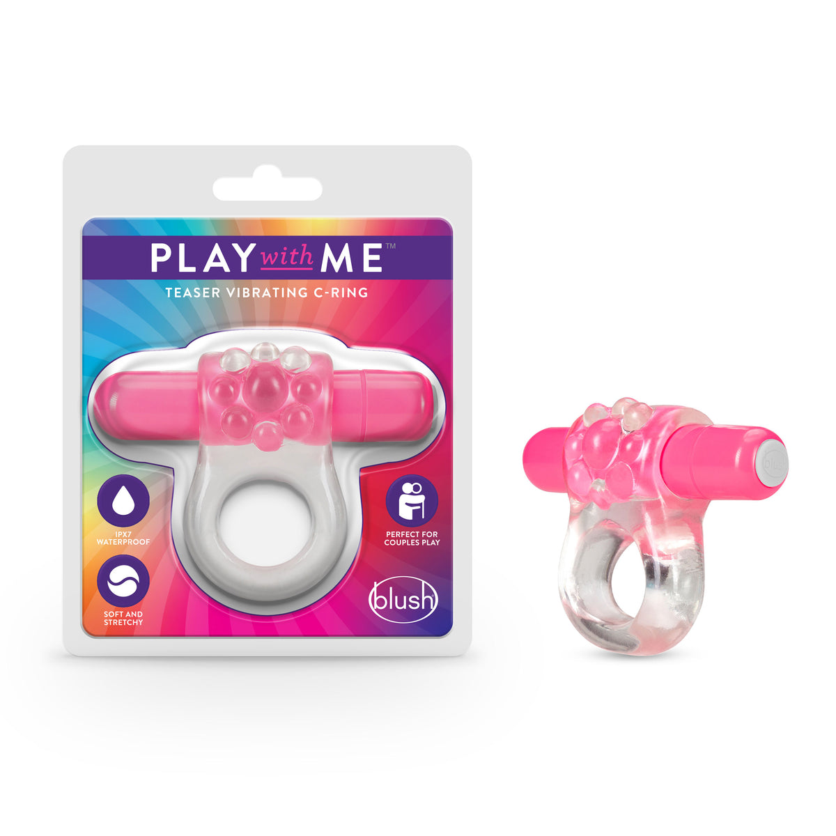 PLAY WITH ME TEASER VIBRATING C-RING PINK
