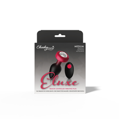 Eluxe Vibrating Clr Gem Rbyombre Plug Md With Remote