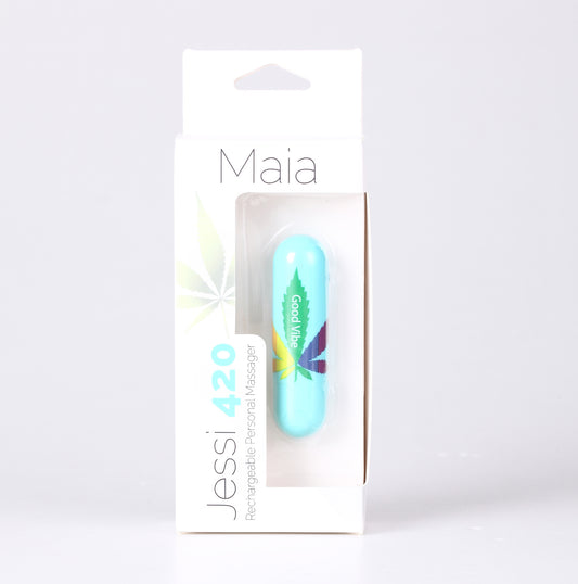 JESSI 420 10 FUNCTION MINI RECHARGEABLE BULLET TEAL
