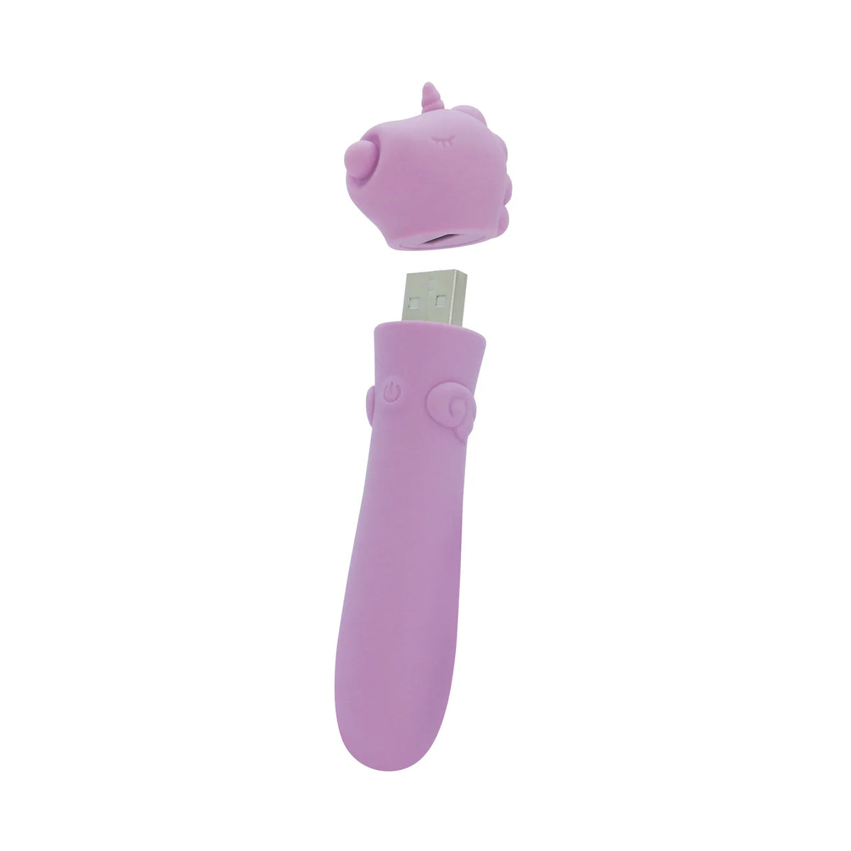 Unihorn Karma Lilac USB Bullet Vibrator – Rechargeable Silicone Mini Bullet Massager
