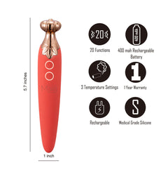 Vaporator Vibrating Silicone Rechargeable Vape – Pink