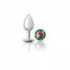 CHEEKY CHARMS ROUND RAINBOW SMALL SILVER PLUG