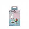 CHEEKY CHARMS ROUND RAINBOW SMALL SILVER PLUG
