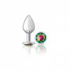 CHEEKY CHARMS ROUND RAINBOW MEDIUM SILVER PLUG