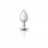 CHEEKY CHARMS ROUND RAINBOW MEDIUM SILVER PLUG
