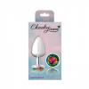 CHEEKY CHARMS ROUND RAINBOW LARGE SILVER PLUG