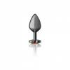 CHEEKY CHARMS HEART RAINBOW MEDIUM GUNMETAL BUTT PLUG