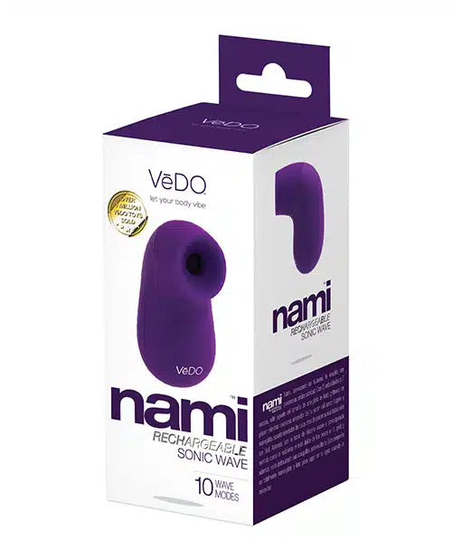 VēDO Nami Sonic Vibe Purple – Rechargeable Waterproof Silicone Sonic Stimulator