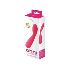VēDO Ohni G-Spot Thrusting Vibe Pink – Rechargeable Waterproof Silicone Thrusting Vibrator