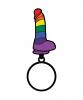 RAINBOW DILDO KEYCHAIN (NET)