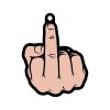 MIDDLE FINGER PEACH AIR FRESHENER (NET)