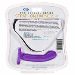 Cloud 9 Strap-On Harness Kit Purple – Adjustable Beginner Harness Set with Silicone Dildo