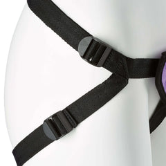 Cloud 9 Strap-On Harness Kit Purple – Adjustable Beginner Harness Set with Silicone Dildo