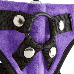 Cloud 9 Strap-On Harness Kit Purple – Adjustable Beginner Harness Set with Silicone Dildo
