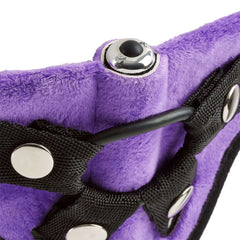 Cloud 9 Strap-On Harness Kit Purple – Adjustable Beginner Harness Set with Silicone Dildo