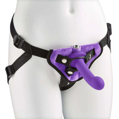 Cloud 9 Strap-On Harness Kit Purple – Adjustable Beginner Harness Set with Silicone Dildo