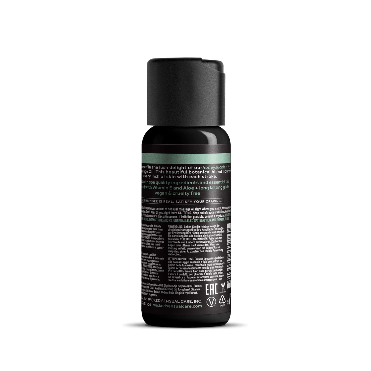 Wicked Sensual Massage Oil Honeysuckle Ivy 4 Fl Oz