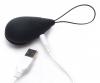 BANG! 10X VIBRATING SILICONE EGG W/ REMOTE BLACK