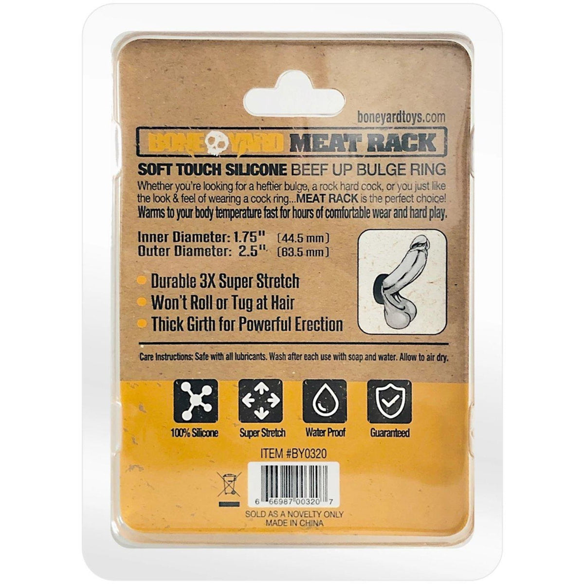 MEAT RACK COCK RING BLACK