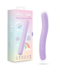 Play With Me Silicone Double Ended Vibrator - Purple