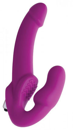 Strap U Vibrating Strapless Silicone Strap-On Dildo – Rechargeable Waterproof Silicone