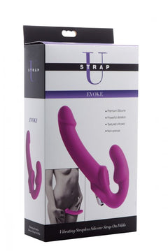Strap U Vibrating Strapless Silicone Strap-On Dildo – Rechargeable Waterproof Silicone