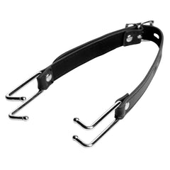 Strict Claw Hook Mouth Spreader Black – Adjustable PU Leather Bondage Accessory