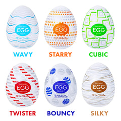 TENGA EGG WAVY – Disposable Stretchable Male Stroker with Wavy Texture